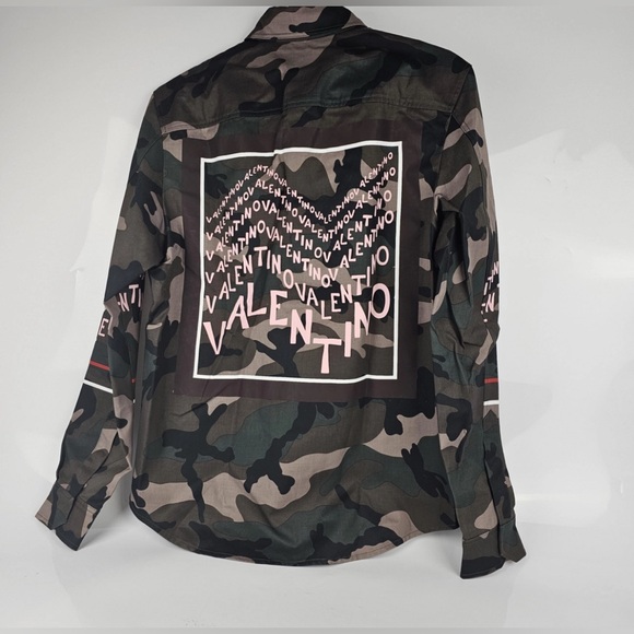 Valentino Camouflage Shirt Jacket for Men